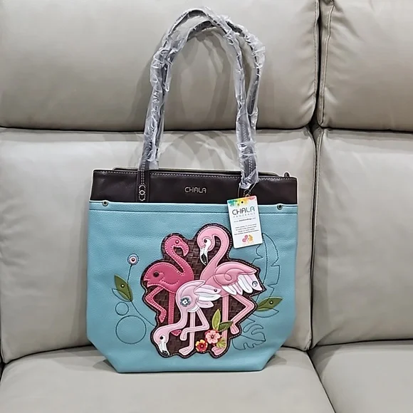 Chala vegan NWT pink flamingo bag - Picture 1 of 8